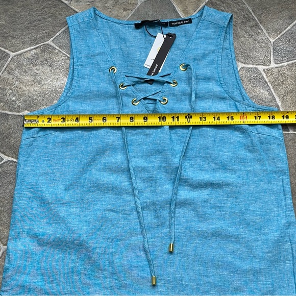 Harve Benard Linen Sleeveless Top - Picture 9 of 13